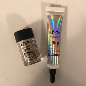 NYX face and body glitter and glitter glue primer